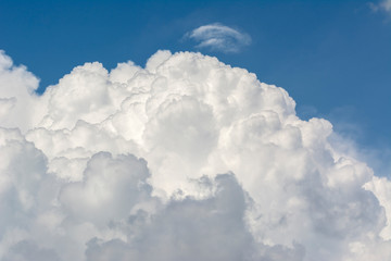 Naklejka na ściany i meble Clouds background cumulonimbus cloud formations before the storm