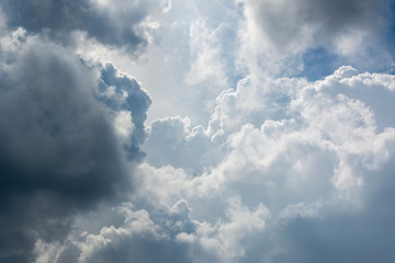 Clouds background cumulonimbus cloud formations before the storm