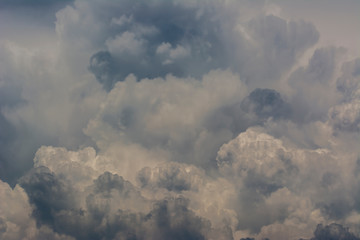 Clouds background cumulonimbus cloud formations before the storm