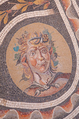 Fototapeta na wymiar National Museum Rome Italy. Roman culture. Mosaic