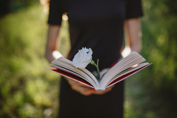 book and flower