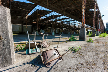 Fototapeta na wymiar Urban exploration / Abandoned paper mill