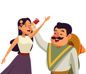mexican traditional culture icon cartoon