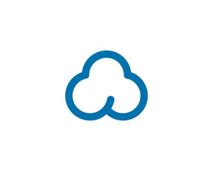  Cloud Logo vector icon design