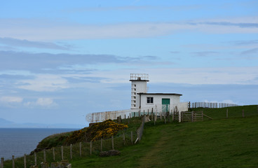 Coast to Coast Pathway Passing By Coastguard Station in England
