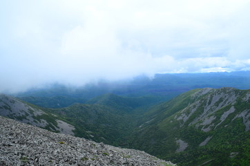 Fototapeta premium view of mountains