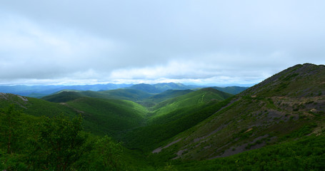 Fototapeta premium view of mountains