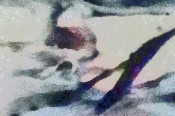 Macro artwork part, oil paint background, close up art fragment, unique grunge texture in HQ, modern hand drawing pattern for designed original production.