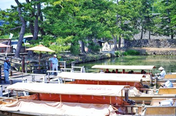 国宝 松江城 水堀 堀川遊覧船
