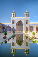 Awesome view of the Nasir al-Mulk Mosque in Shiraz, Iran