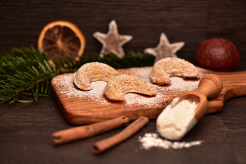 Fototapeta premium Weihnachtsplätzchen Vanillekipferl