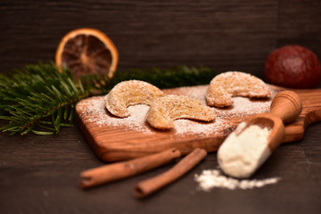 Fototapeta premium Weihnachtsplätzchen Vanillekipferl