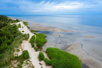 Morning light on gulf of Riga, Baltic sea.