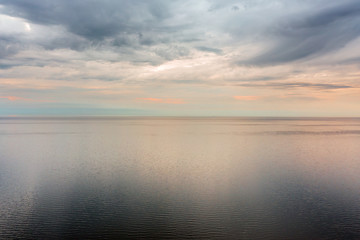 Fototapeta na wymiar Morning light on gulf of Riga, Baltic sea.