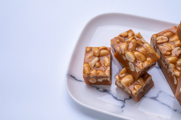Close up Homemade   Hazelnut Slices. (selective Focus)