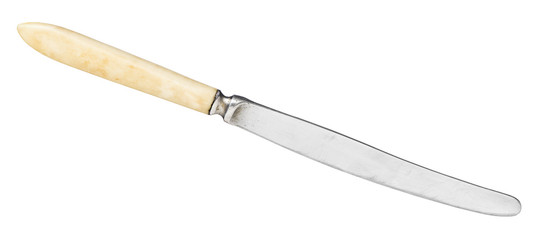 vintage knife isolated on white background