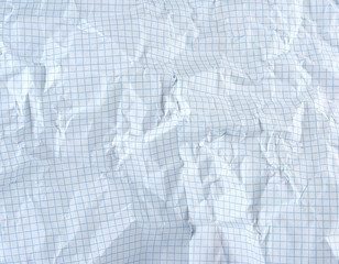 crumpled blank sheet of white paper in a cage