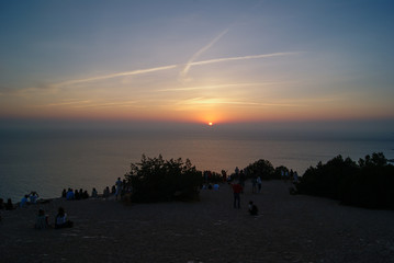 Fototapeta premium The most famous sunset in Ibiza island,Spain