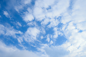 Blue sky and white cloud for background Texture.
