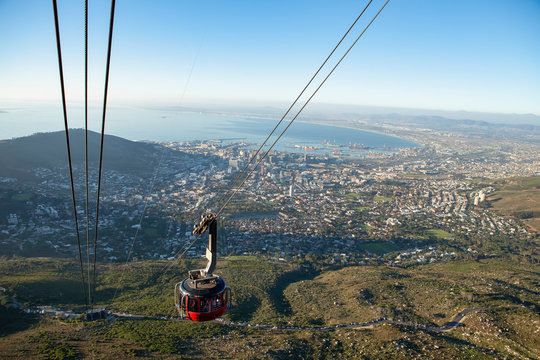 cable going to the top of table mountain