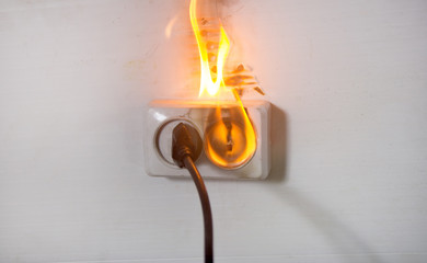 Electrical short circuit An electrical fault leading to an electrical wire. ignition of the outlet