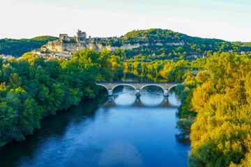 Dordogne River from a hot air balloon