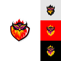 OWL Logo Template, Colorful. can use for landing page, template, ui, web, mobile app, poster, banner, flyer, stickers. EPS 10