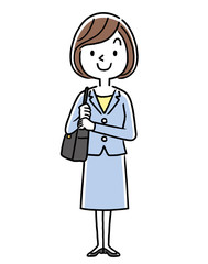 Fototapeta premium 女性サラリーマン、新入社員、社会人