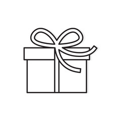 gift box icon- vector illustration