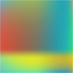 Gradient mesh painted in different colors.