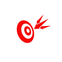 Target icon logo design vector template