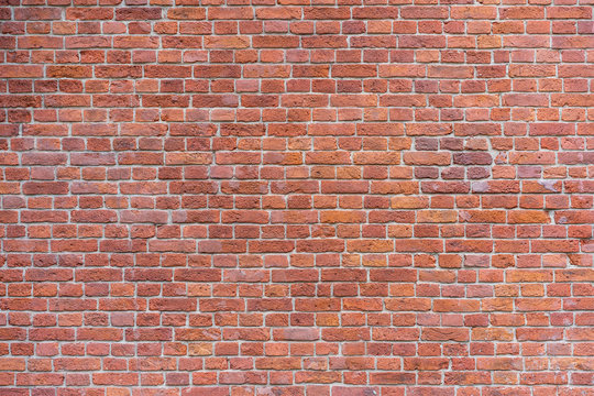 old red brick wall, background