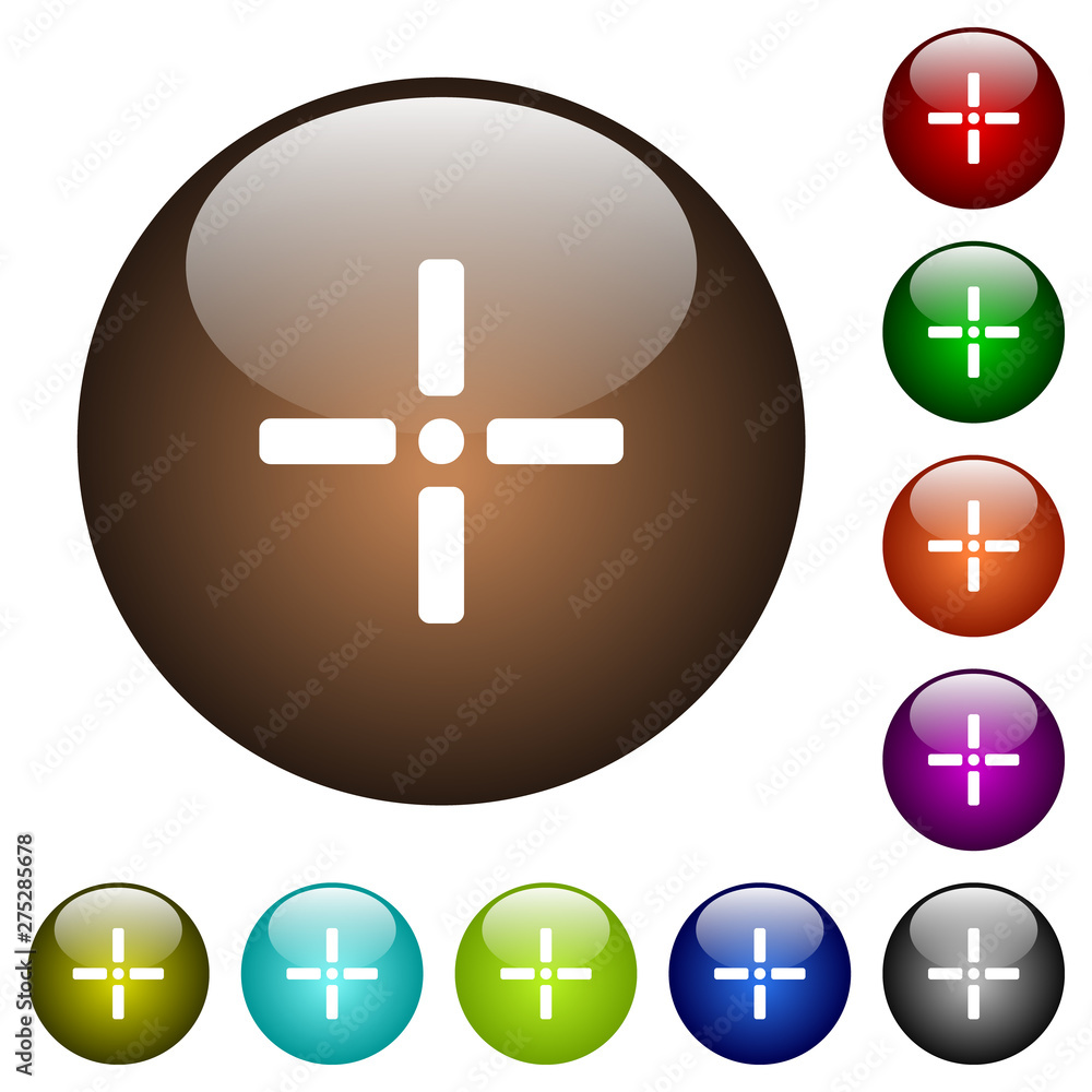 Poster precise cursor color glass buttons