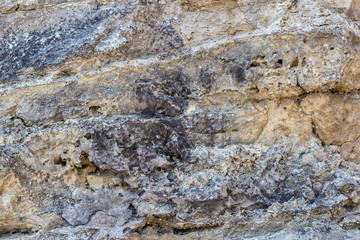 Natural stone texture background. Limestone. Rock formation.