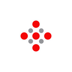 Molecule logo icon design vector template