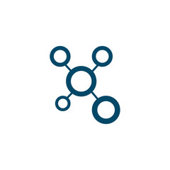 Molecule logo icon design vector template