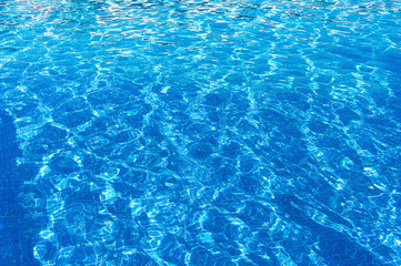 Surface of Blue Swimming pool
