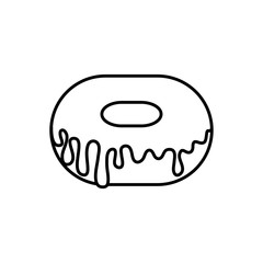 Obraz premium fresh and delicious donut isolated icon