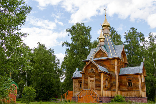 church in an orthodox monastery in sibir