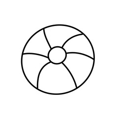 float protection summer isolated icon