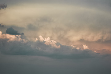 sky with clouds and sun
