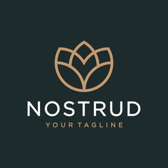 Flower logo design concept. Universal flower logo.