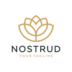 Flower logo design concept. Universal flower logo.