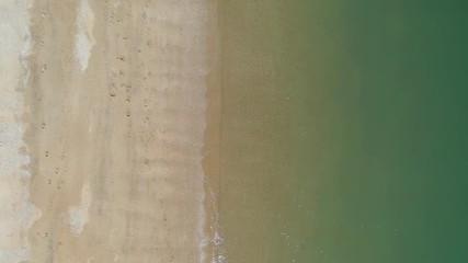 Emerald green beautiful sea and beach