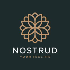 Flower logo design concept. Universal flower logo.