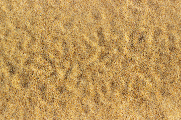 Yellow sand texture on the river. Abstract background.