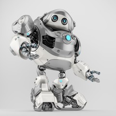 Strong robotic turtle toy, 3d rendering