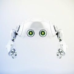 Smart aerial robotic turtle bot, 3d rendering