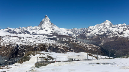 Blick vom Gornergrat auf das Matterhorn