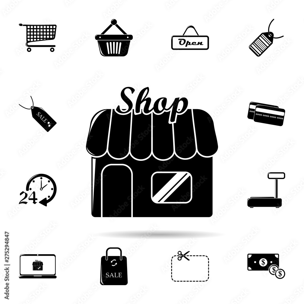 Poster shop icon. universal set of shop for website design and development, app development